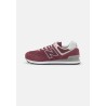 New Balance WL574 Baskets basses burgundy
