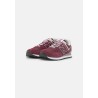 New Balance WL574 Baskets basses burgundy